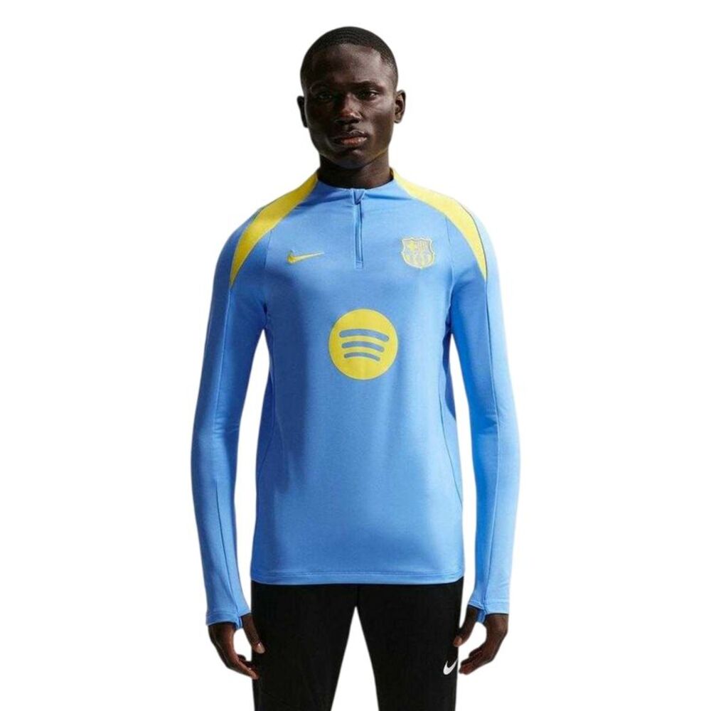 Nike Mens FC Barcelona Long-Sleeved Drill Top / Blue/Yellow